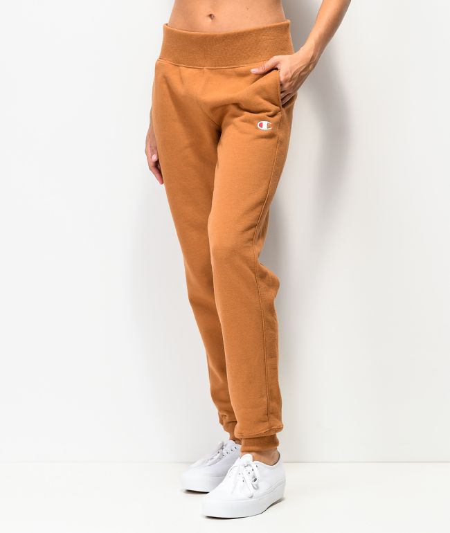 Champion jogger pantalones deportivos de tejido inverso sepia marrón