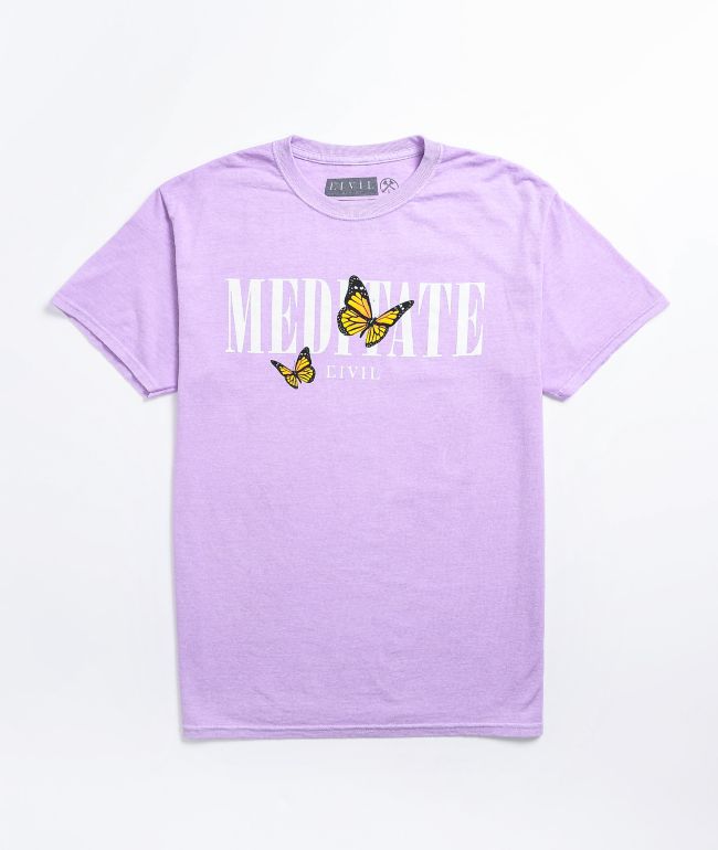 Civil Meditate Purple T-Shirt