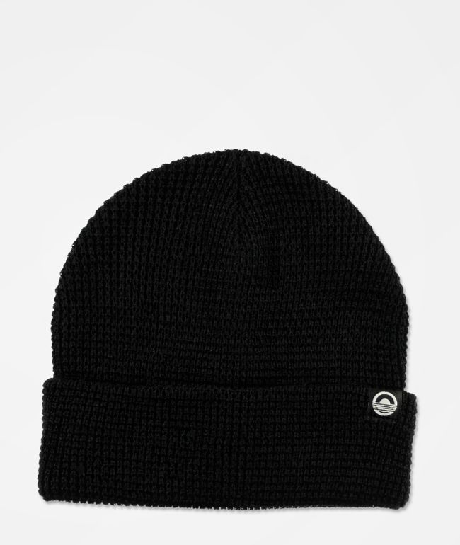 Cords Waffle Knit Black Beanie