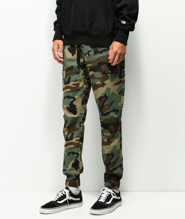 Empyre Creager pantalones joggers de camuflaje con pretina elástica