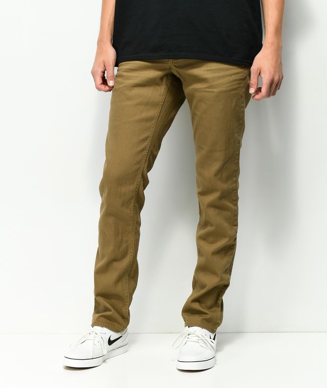 Empyre Skeletor Driftwood jeans ajustados en caqui