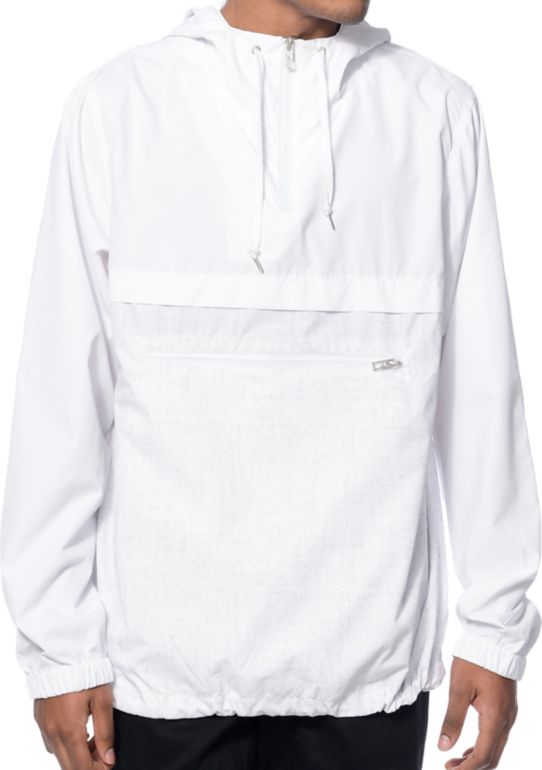 Empyre Transparent chaqueta estilo anorak blanco
