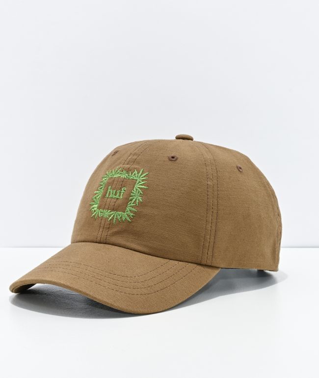 HUF 420 Overgrown Brown Strapback Hat