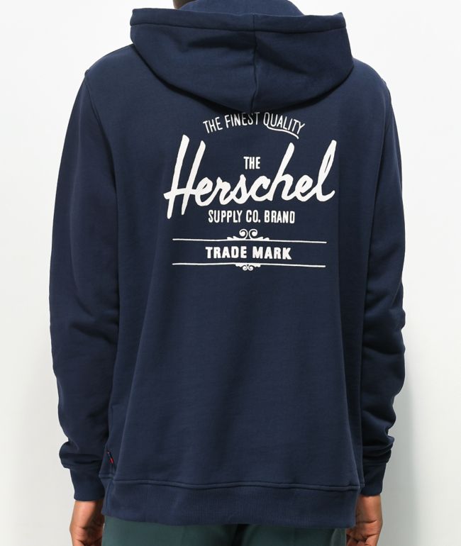 Herschel Supply Co. Logo Navy Hoodie