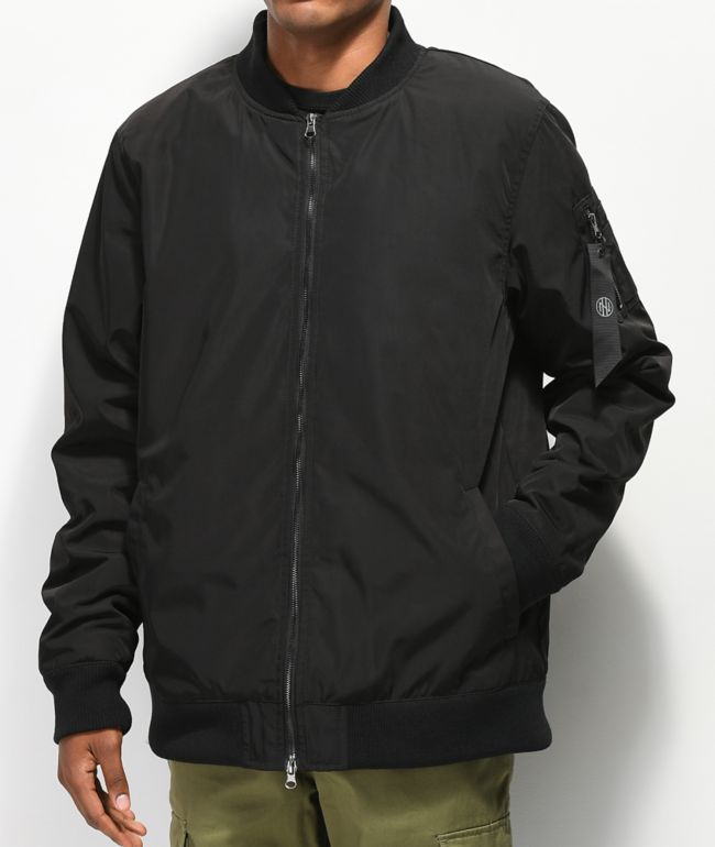 Ninth Hall Privation Black Bomber Jacket
