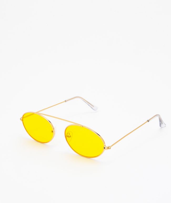 Slam Jam Yellow & Gold Sunglasses