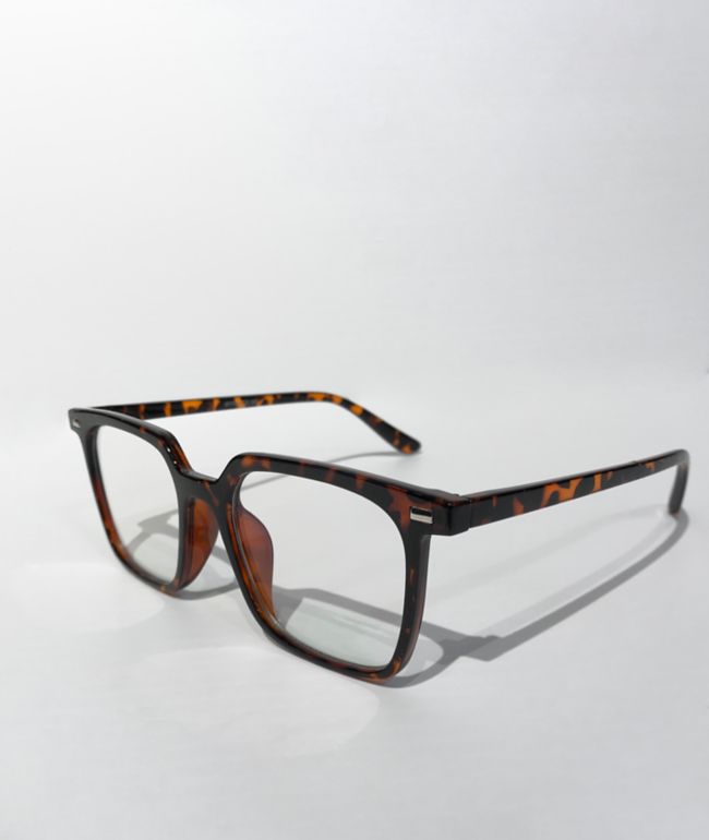 Square Tortoise Blue Light Glasses