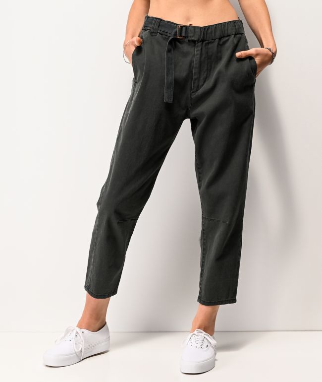 Unionbay Sharon Grey Belted Elastic Waist Pants
