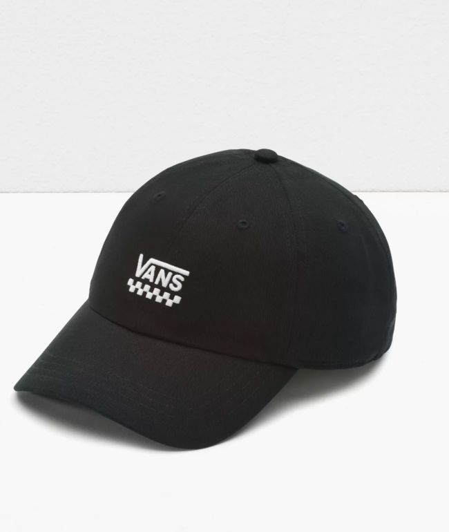 Vans Courtside Checkerboard Black Strapback Hat