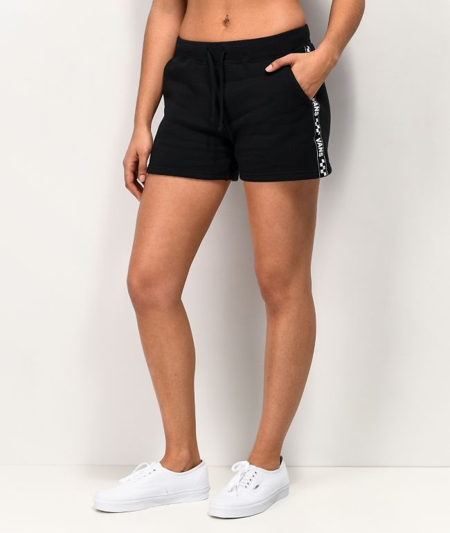 Vans Striper shorts de punto negro