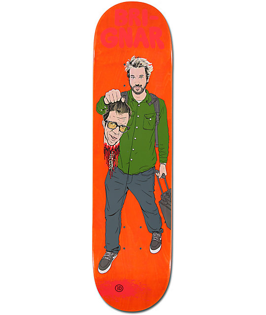 3D BriGnar 8.0" Brian Anderson Pro Model Skateboard Deck Zumiez