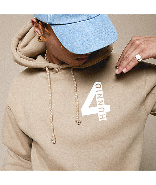 khaki graphic hoodie