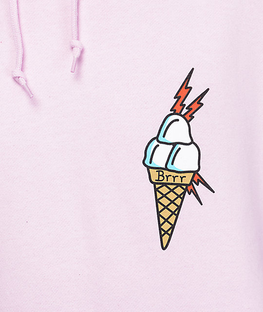 40s & Shorties Ice Cream Pink Hoodie Zumiez