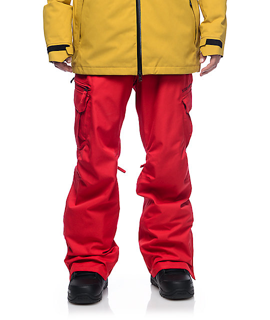 red cargo pants mens