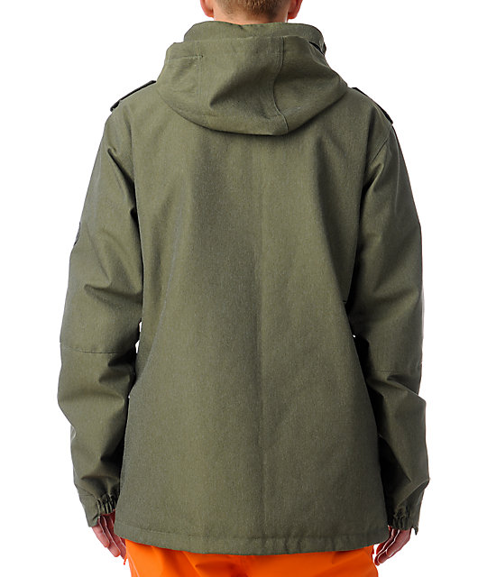 686 M65 Army Green 10K Snowboard Jacket Zumiez