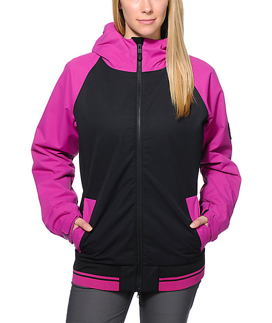 686 Mannual Cheer Pink & Black 8K Snowboard Jacket
