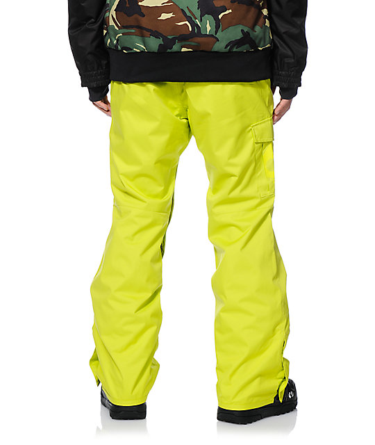 686 Mannual Data Acid Green 8K Snowboard Pants Zumiez