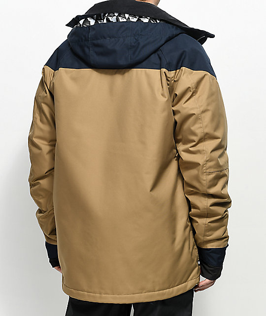 686 Piano Khaki 15K Snowboard Jacket Zumiez