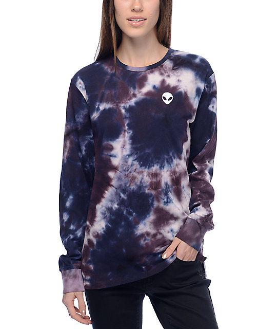 tie dye alien shirt