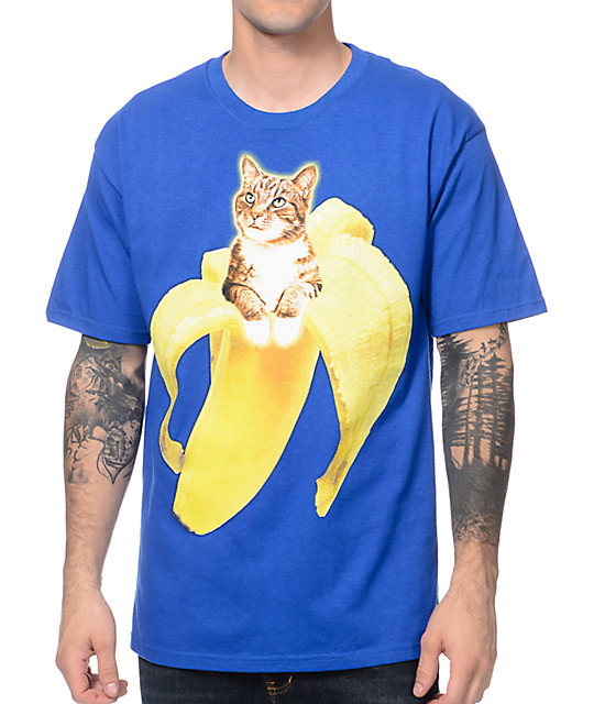 ALab Banazaz Cat Blue TShirt Zumiez