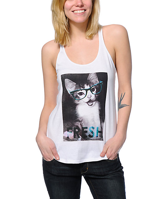 ALab Betty White Fresh Cat Tank Top Zumiez