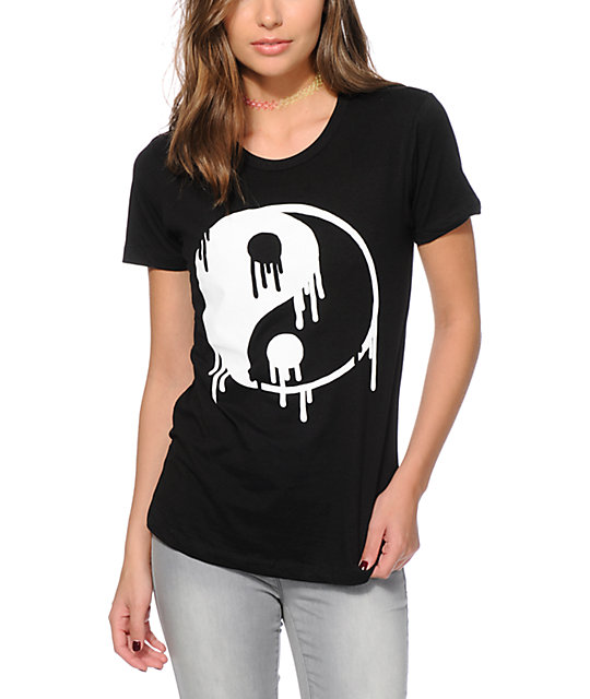 black drippy shirt