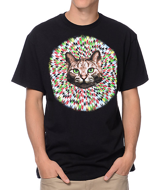 ALab Hypno Cat Black TShirt Zumiez