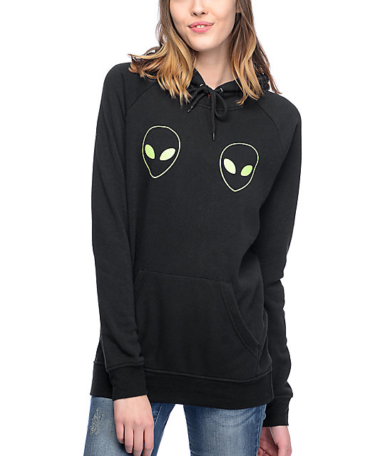 black alien hoodie