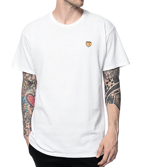 peach color tshirt for men