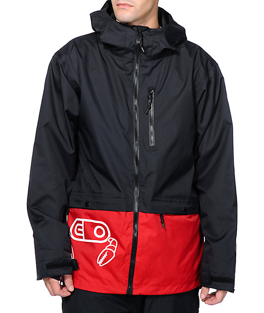 Airblaster x Crab Grab Blaster Black 10K Snowboard Jacket Zumiez