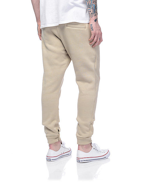 tan jogger pants