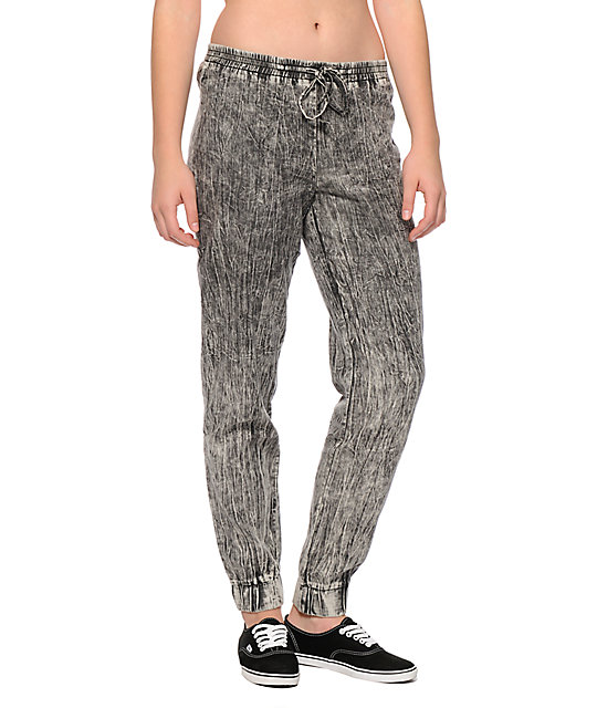 acid wash jogger set