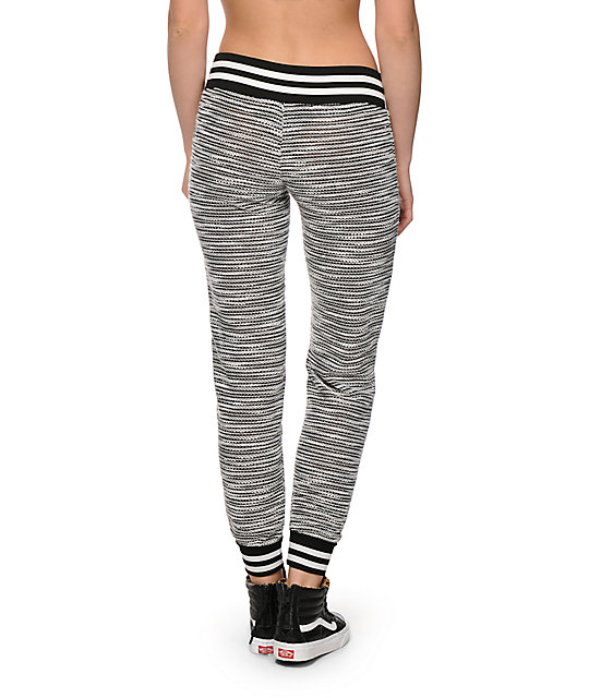 jogger pants with stripe