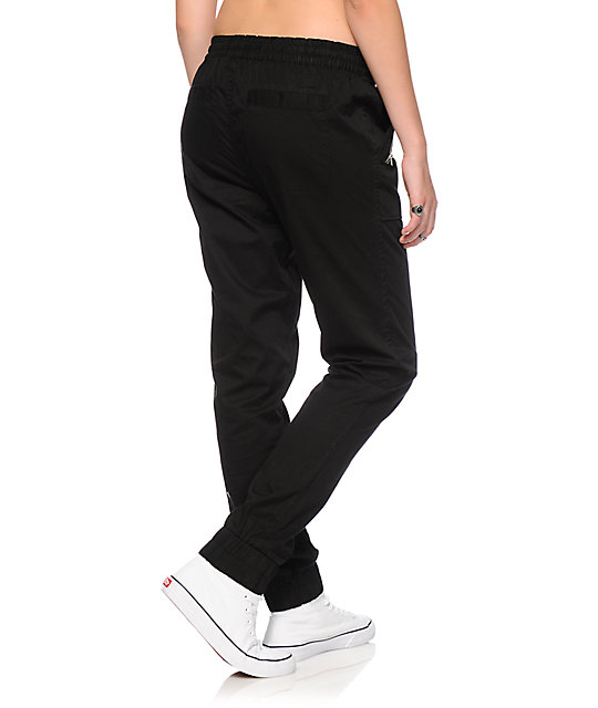 Almost Famous Black Twill Jogger Pants Zumiez