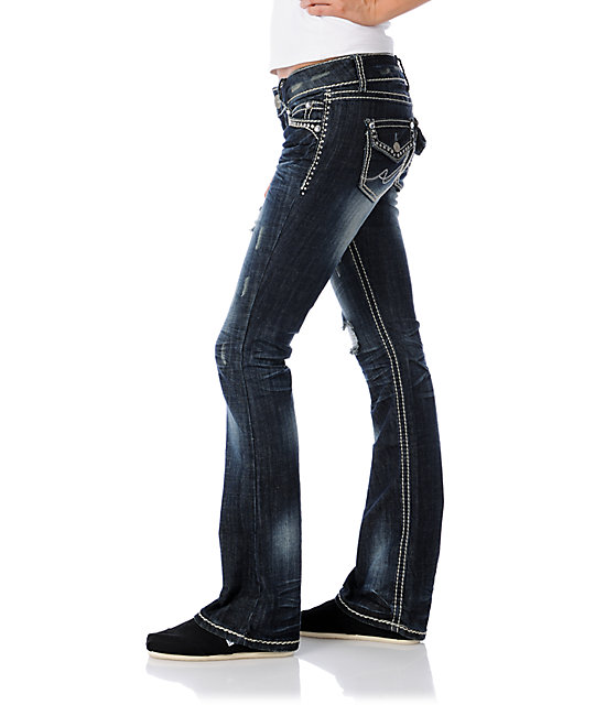 rhinestone black jeans