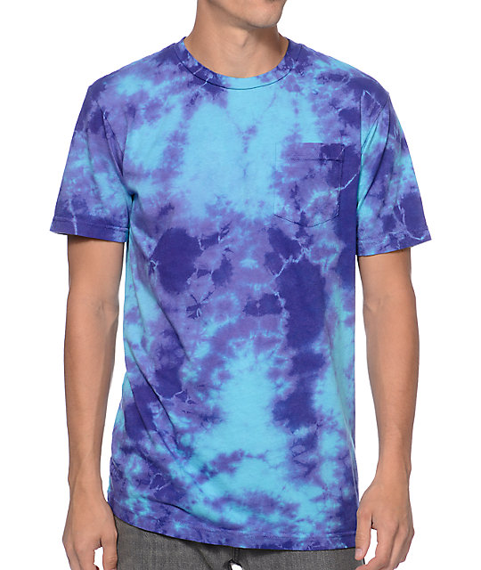 turquoise tie dye shirt