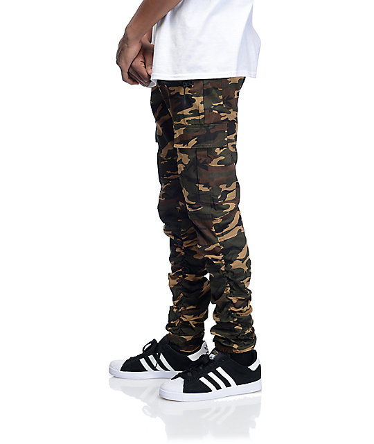 american stitch black cargo moto twill bungee jogger pants