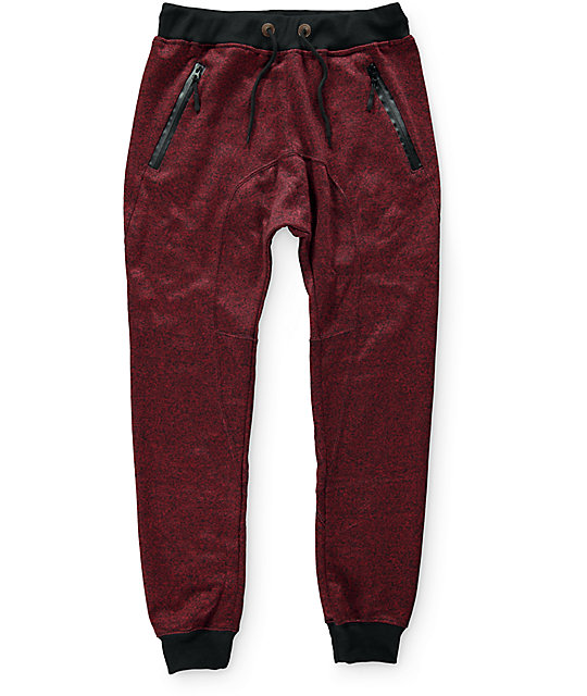 stitch zipper jogger pants