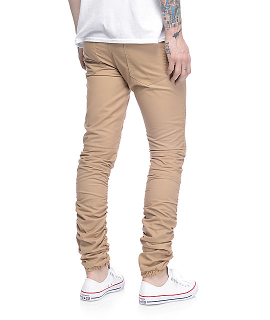 zumiez khaki joggers