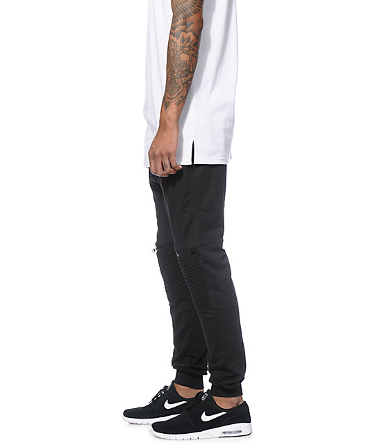 moto knit jogger