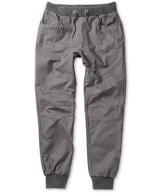 american stitch black cargo moto twill bungee jogger pants