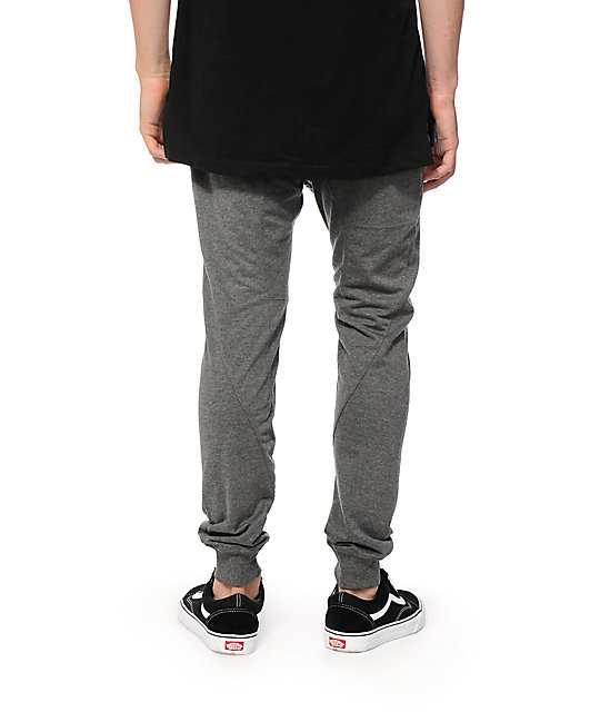 stitch zipper jogger pants