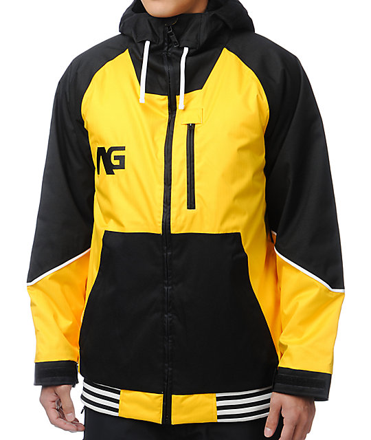 Analog Greed Corp Yellow & Black 10K Snowboard Jacket at Zumiez PDP