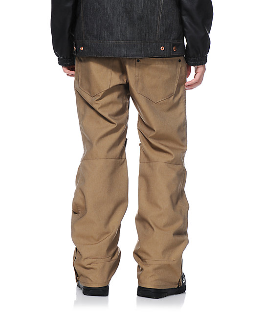 Aperture 5 Pocket Khaki 10k Mens Snowboard Pants Zumiez