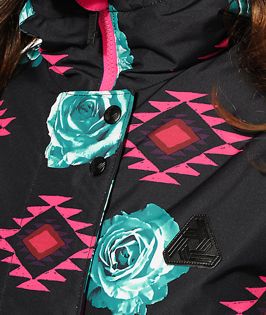 Aperture Cannon Floral Tribal 10K Snowboard Jacket Zumiez