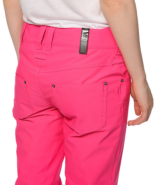 mens pink snowboard pants