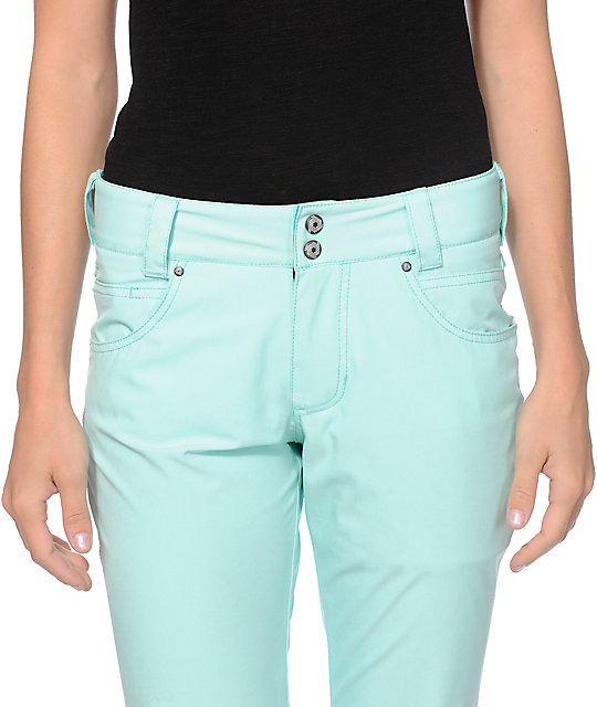 Aperture Crystaline Mint 10K Snowboard Pants | Zumiez