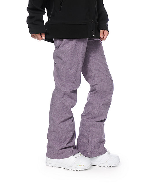 mens snowboard pants purple
