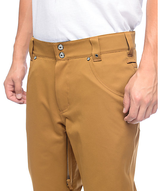 Aperture Green Line 10K Khaki Snowboard Pants Zumiez