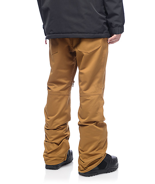 Aperture Green Line 10K Khaki Snowboard Pants Zumiez